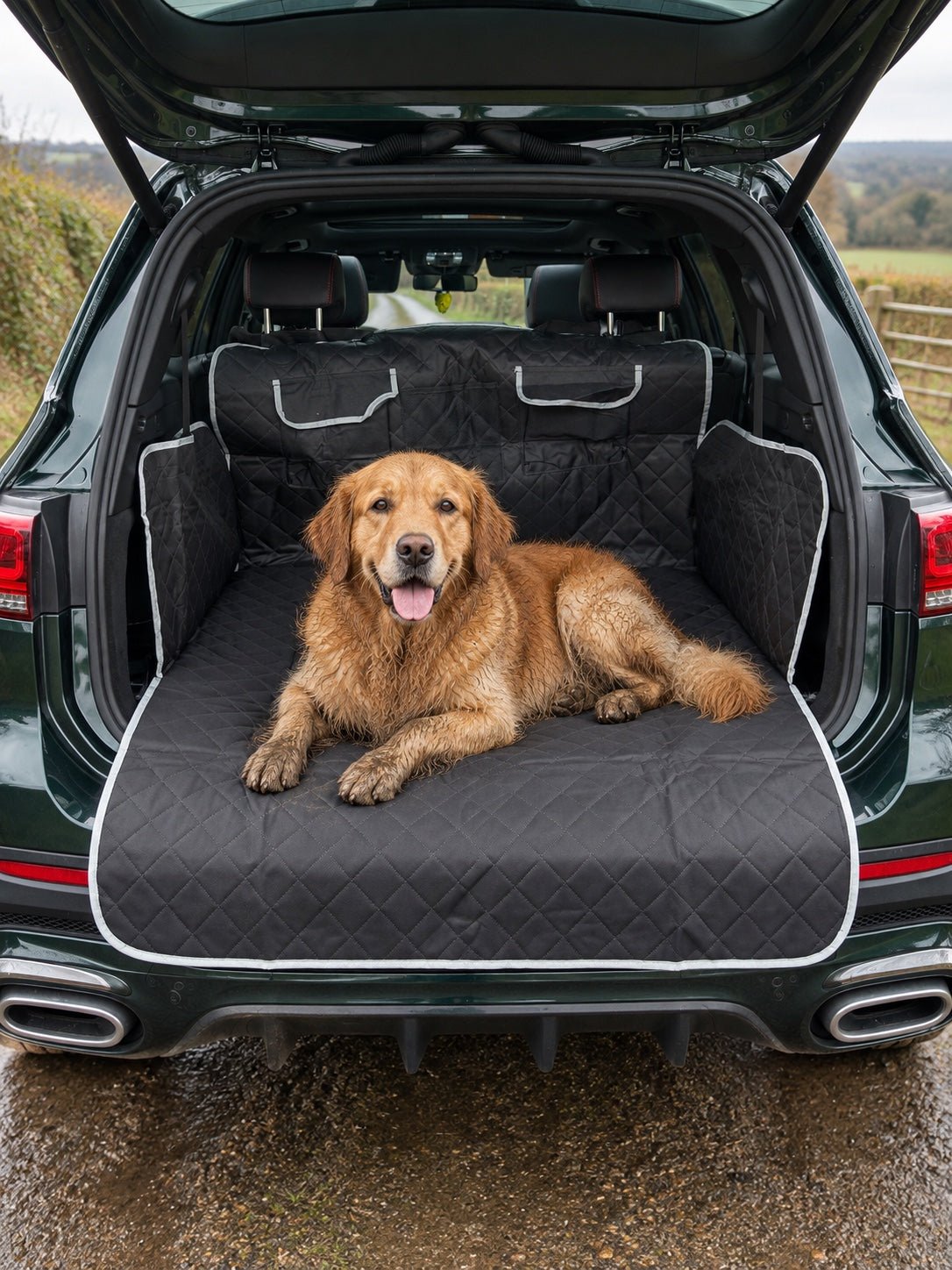 K9 Cove Quilted Dog Car Boot Liner - K9 Cove